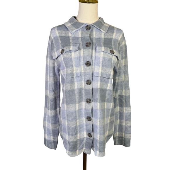 William Rast Button Up Plaid Long Sleeve Shirt Jacket US Women's XS - Picture 1 of 6